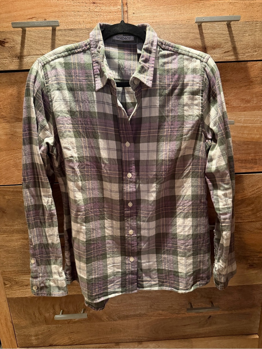 Green & Purple Plaid Button-Down Shirt